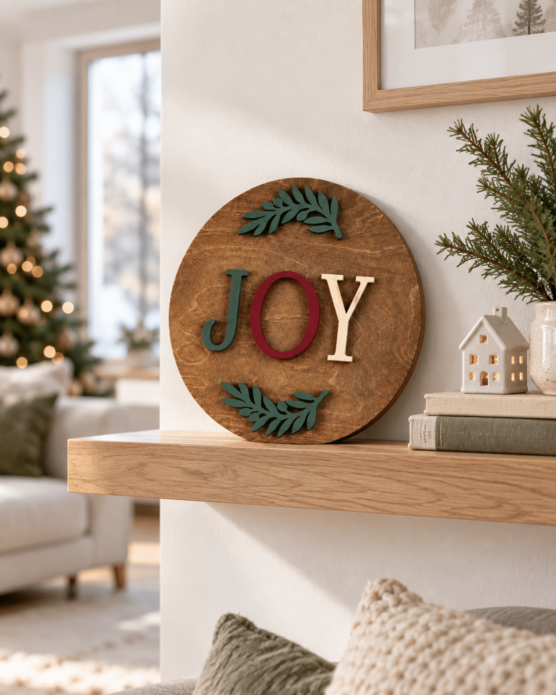 Božićni ukras za vrata KROOG JOY - 30cm