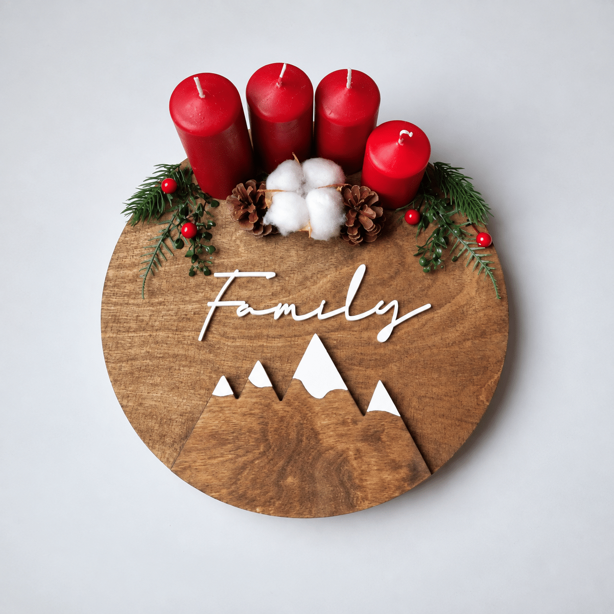 Adventski vijenac - crvena boja