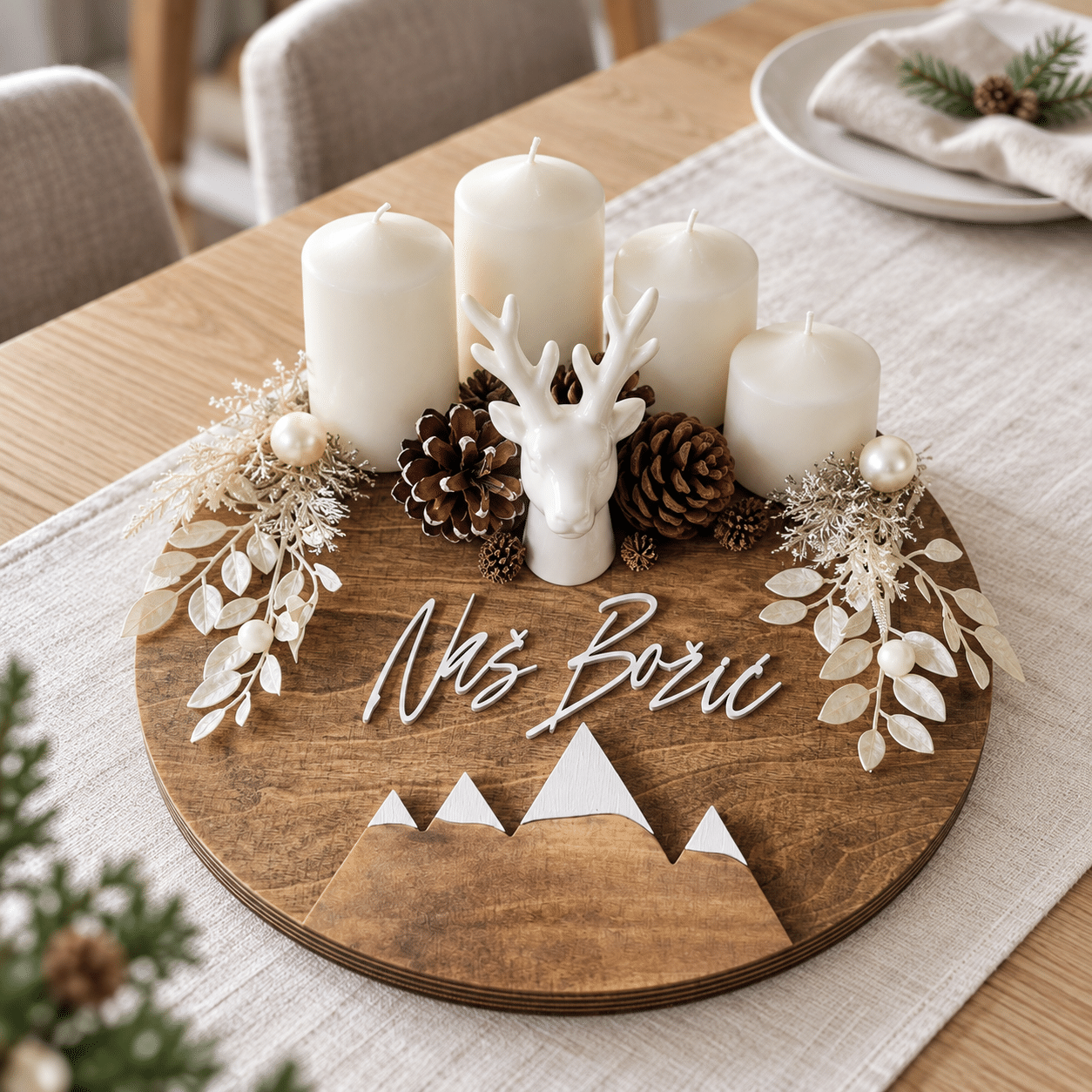 Adventski vijenac NORDIC - Jelen