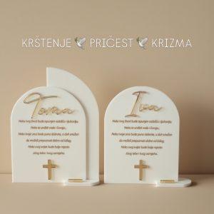 Poklon za krštenje, pričest, krizmu - BLAGOSLOV OD PLEKSIGLASA