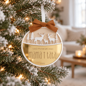 Kuglica za bor BAMBI Mama & Tata