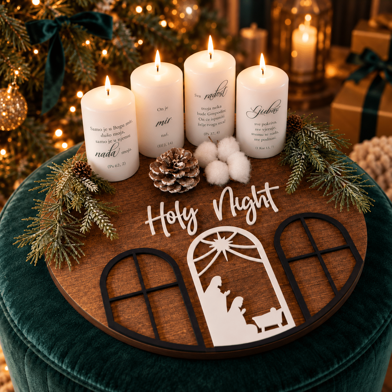 Adventski vijenac NORDIC - Holy Night